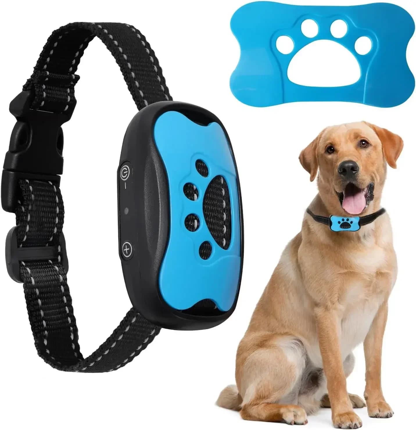 Dispositif Anti-aboiement pour chien de compagnie, collier d'entraînement pour chiens, Rechargeable par USB, Anti-aboiement ultrasonique, Vibration