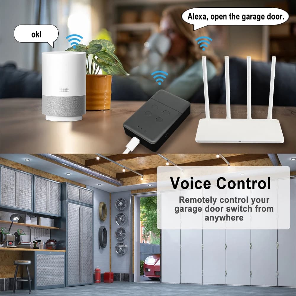 Ouvre-porte de garage intelligent SOMMER 868 Tuya WIFI avec pont RF