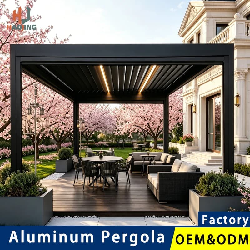 Pergola électrique en aluminium sur mesure