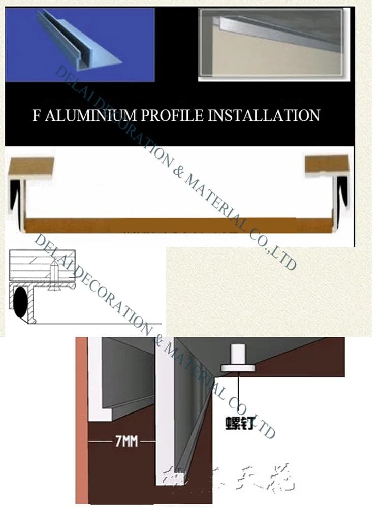 Accessoires : Profilé en aluminium plat