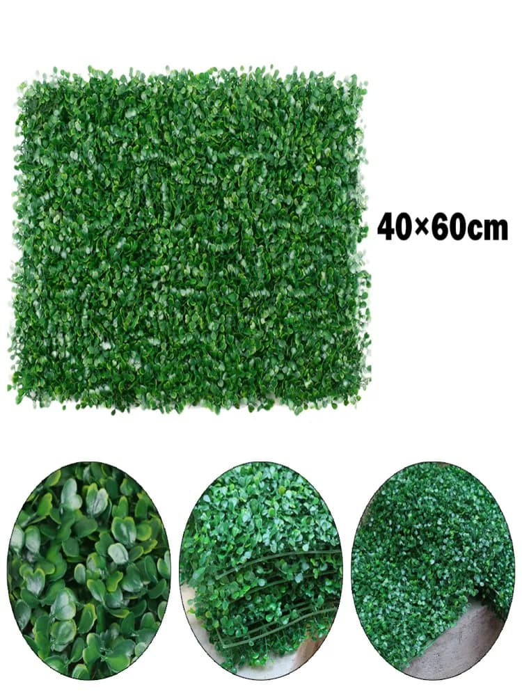 Plantes artificielles murs feuillage haie herbe tapis verdure panneaux clôture 40x60 cm paysage Simulation pelouse