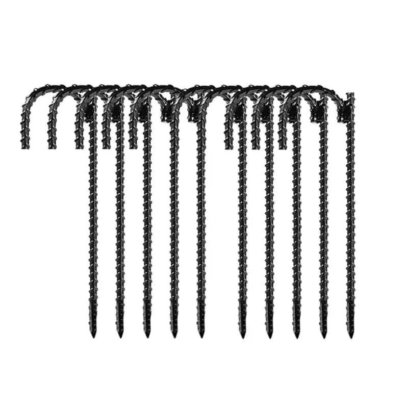 A04G-20Pcs Piquets en acier filetés