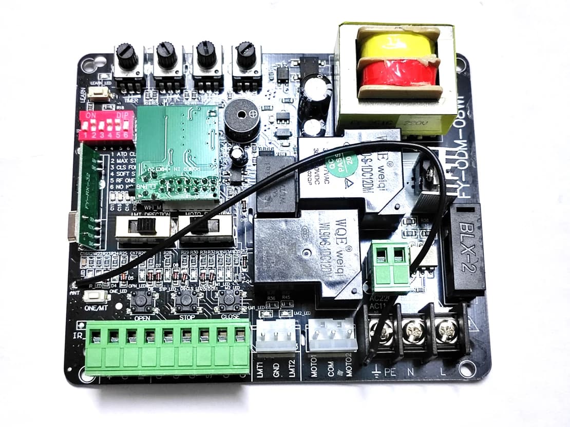 220V !! Carte mère de circuit contrôleur de moteur d'ouvre-porte coulissant Wi-Fi Tuya