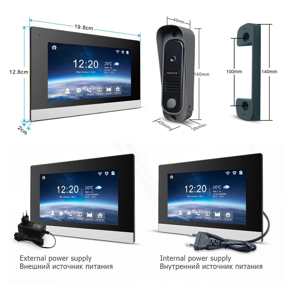 Système d'interphone vidéo 1080P