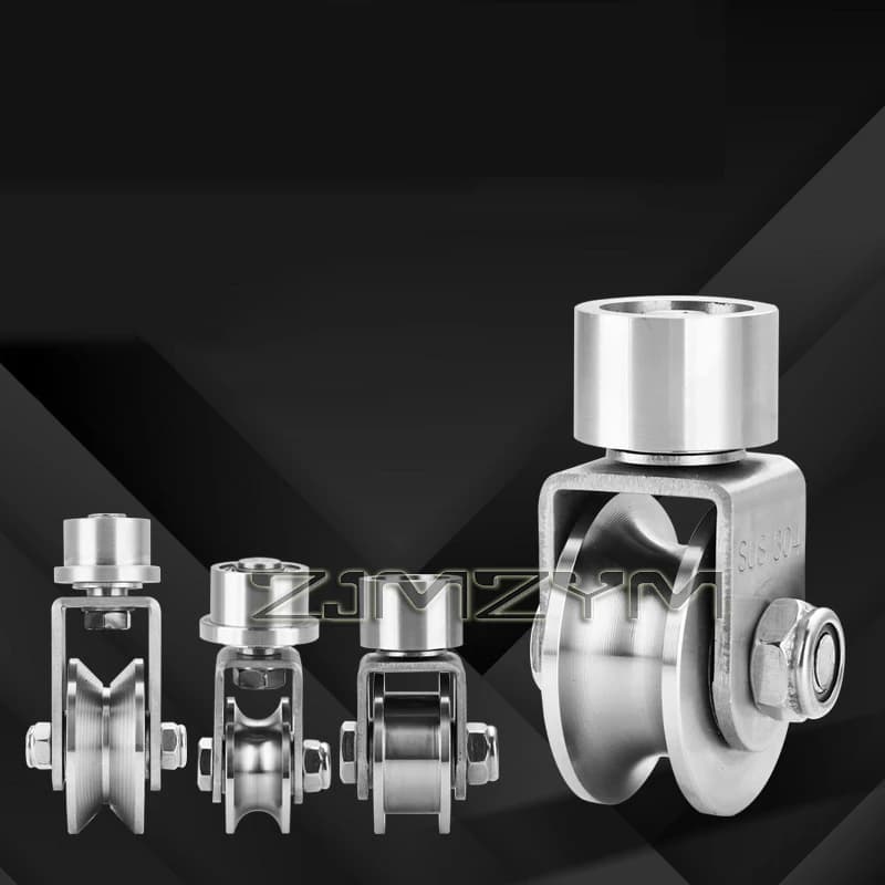 Porte coulissante universelle en acier inoxydable 304