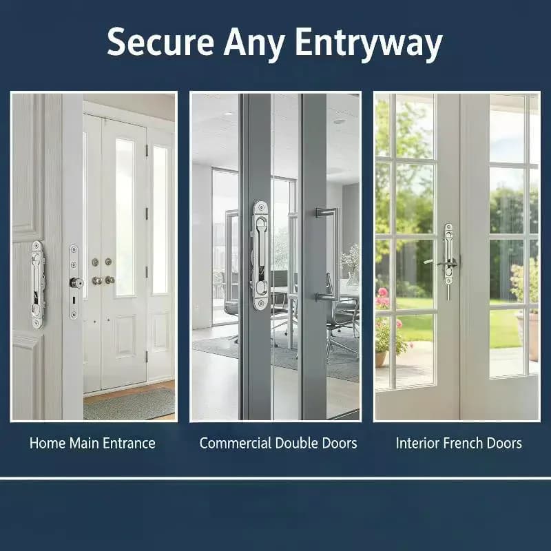 Loquet encastré antivol en acier inoxydable pour portes de sécurité