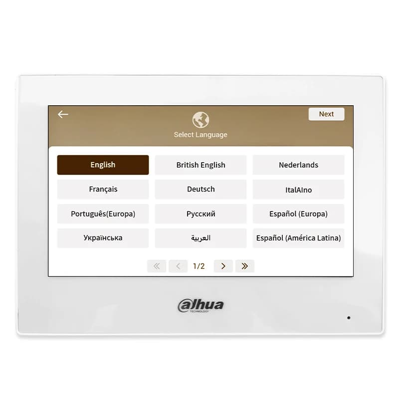 Dahua IP & Wi-Fi moniteur intérieur blanc VTH2621GW-WP noir VTH2621G-WP interphone vidéo 7 "écran PoE