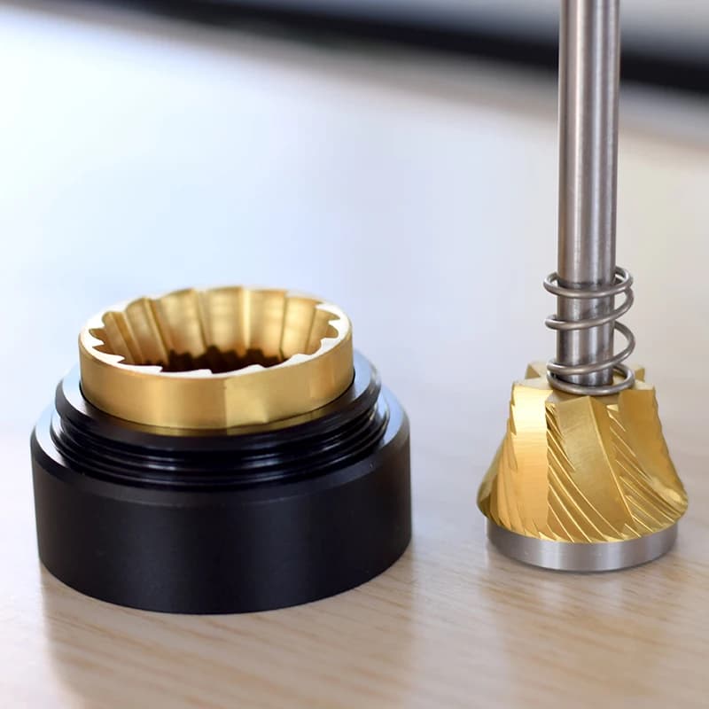 Moulin à café manuel JAFFEE J2S, avec bavure à 7 cœurs de 38mm, 3 roulements, portable, réglable, nouveauté 2023