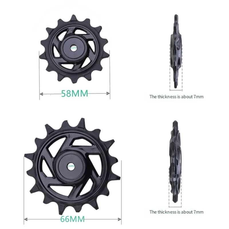 Jeu de poulies de roue Jockey supérieur-14T + 16T pour GX AXS Eagle12 Speed T-TYPE, dérailleur arrière rapide Durable