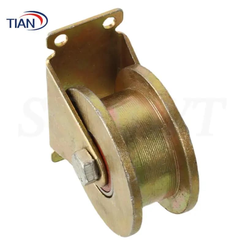 Roue pivotante robuste : diamètre 80 mm, roue à rainure UV de 2,5 mm et support pour clôture coulissante de patio, portail d'usine