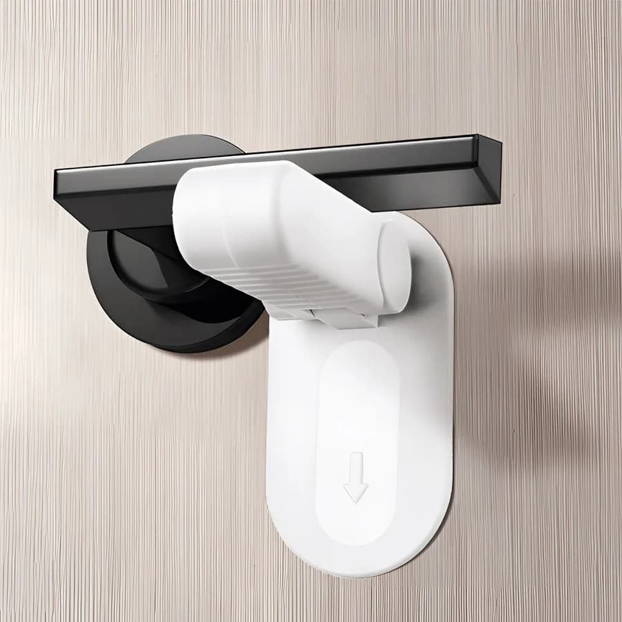 Serrure de tige de porte en plastique