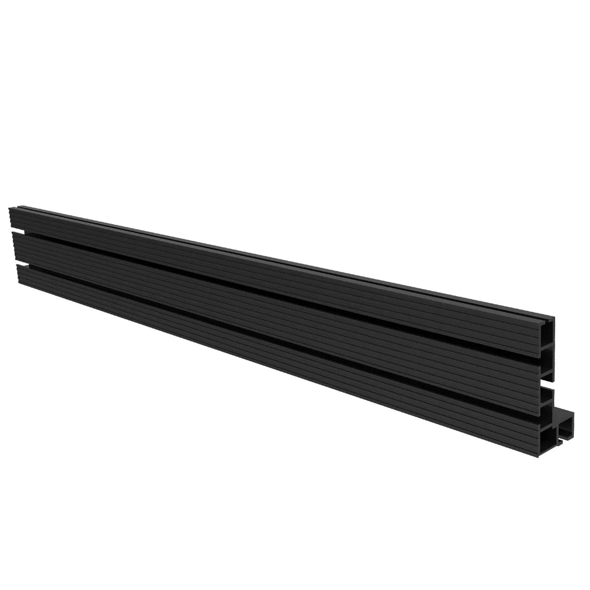 Clôture profilée en aluminium 600/800mm-supports coulissants à fente sur rail en T