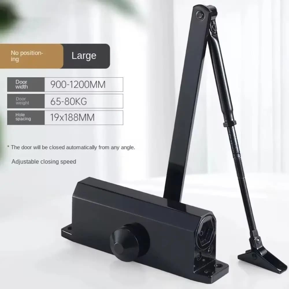 Nouveau Ferme-porte automatique vitesse réglable 25KG à 85KG support de protection tampon de fermeture souple