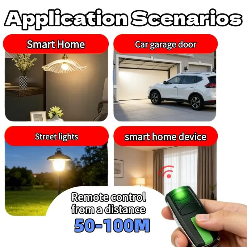 Télécommande de garage 433.30 433.92 434.54MHz à code roulant pour E960M E940M E950M E945M E943M Security+2.0