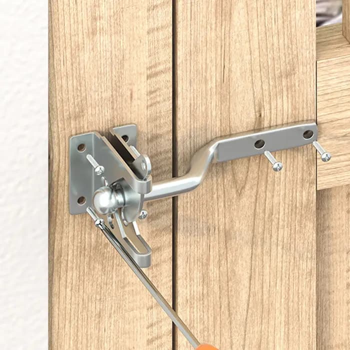 Charnière de porte de clôture galvanisée avec serrure à loquet pour serrure de clôture extérieure en