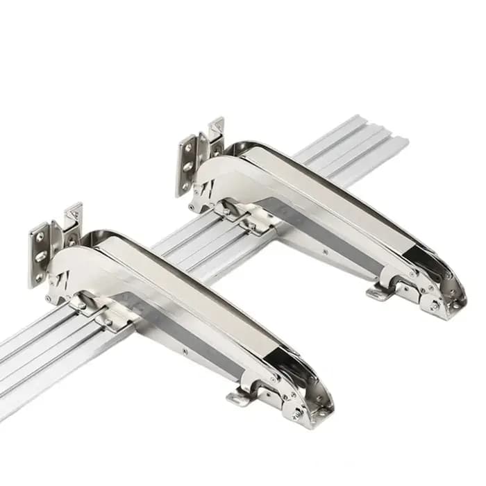 Ensemble de charnières pour porte coulissante avec ouverture latérale à 180 degrés