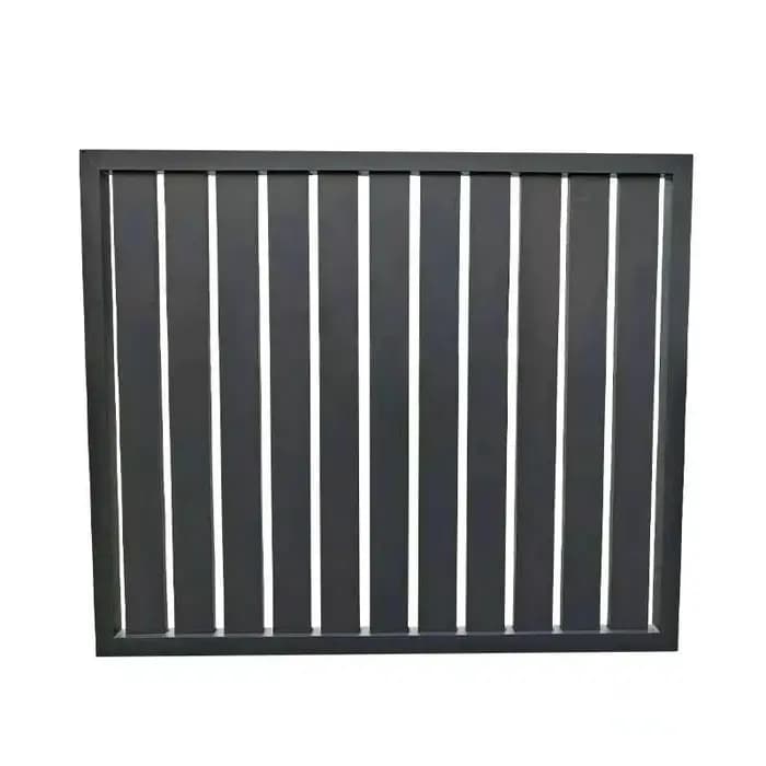 Panneaux de clôture en aluminium noir de haute qualité