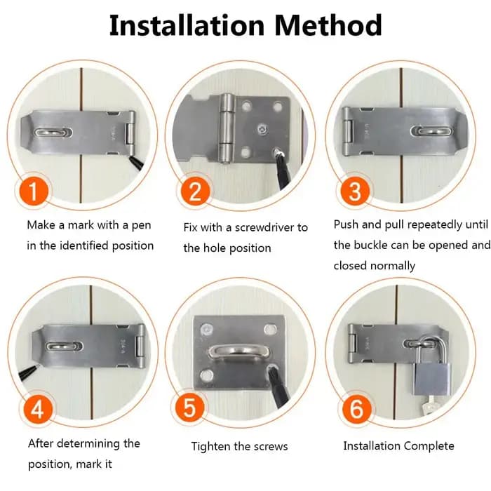 Serrure de porte anti-effraction à angle droit