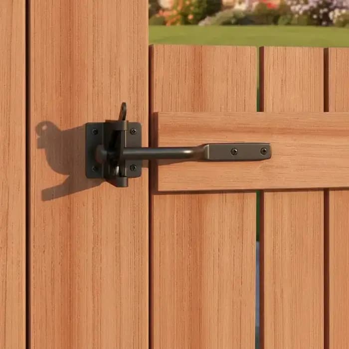Loquet de portail automatique robuste avec boulon, ferme-porte auto-fermant pour clôture de jardin en bois, ferme, pâturage, cour