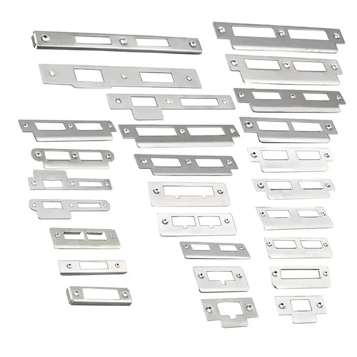 Clip de fixation pour plaque de serrure de porte en acier inoxydable pour portail