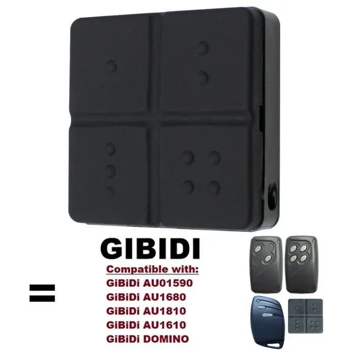 GIBIDI AU1600 AU1610 AU1680 AU1810 AUO1590 télécommande de porte de Garage 433.92MHz ouvre-porte éle
