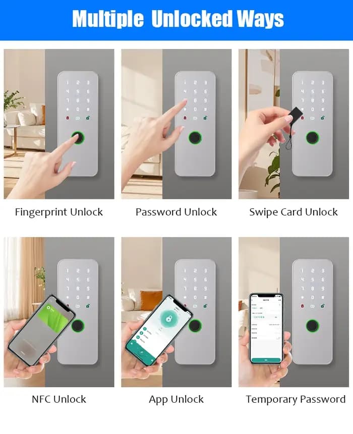 WAFU 010 Tuya APP WiFi télécommande intelligente sans fil serrure électrique à empreinte digitale