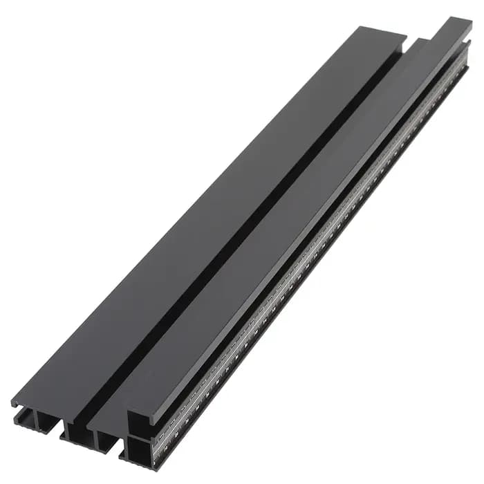 500mm 75 Type en alliage d'aluminium profil clôture routeur