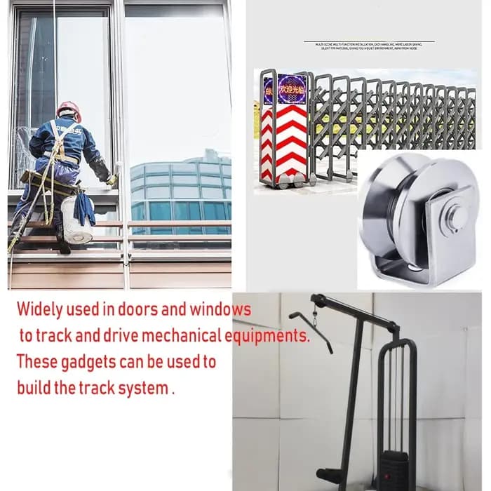 RapDuty-Roulettes de porte marketen acier inoxydable 304