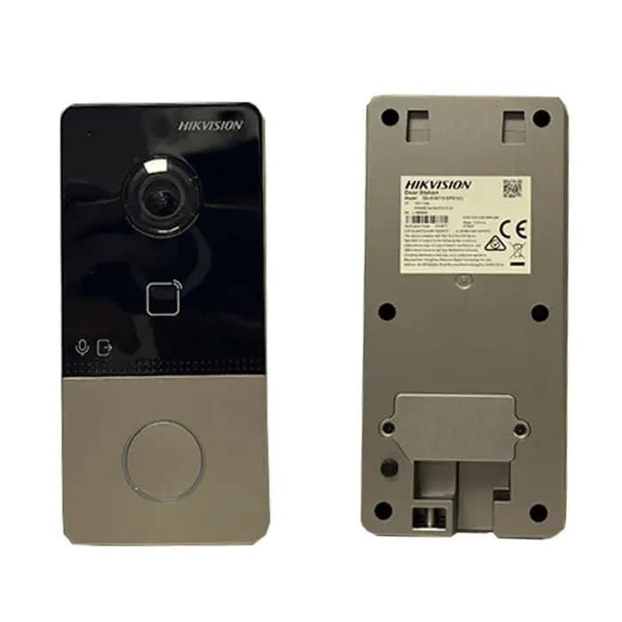 Kit d'interphone vidéo Hikvision DS-KIS603-P(C) avec sonnette POE