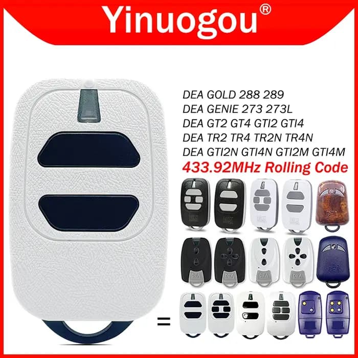 DEA GTI2 GTI4 GT2 GT4 GTI2M GTI4M GTI2N GTI4N MIO TR2 TR4 TR2N TR4N télécommande de porte 433MHz transmetteur manuel à Code roulant