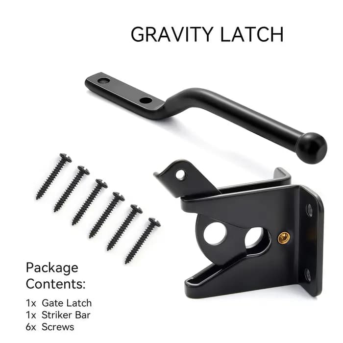 Loquet de portail automatique avec boulon pour clôture de pâturage
