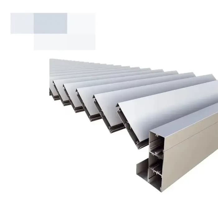 Profilé de porte coulissante invisible en aluminium