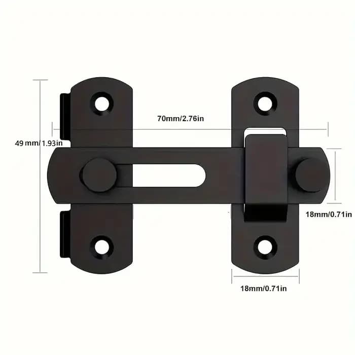 Serrure de porte de grange marketen acier inoxydable