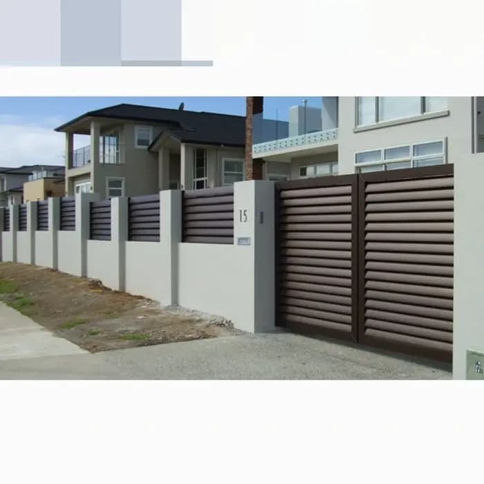Panneau de clôture en aluminium réglable pour l'extérieur, décoration de confidentialité en aluminiu