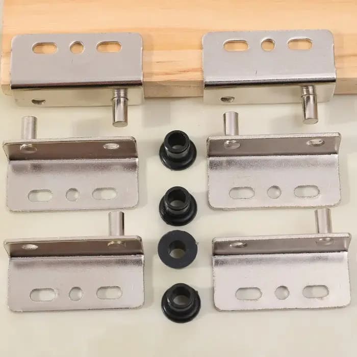 Ensemble de charnières pivotantes à Angle droit en fer pour porte