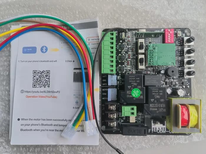 Tuya WiFi porte coulissante 220V PCB pas de fin de course NC est compatible avec universel peut arrêter lentement 