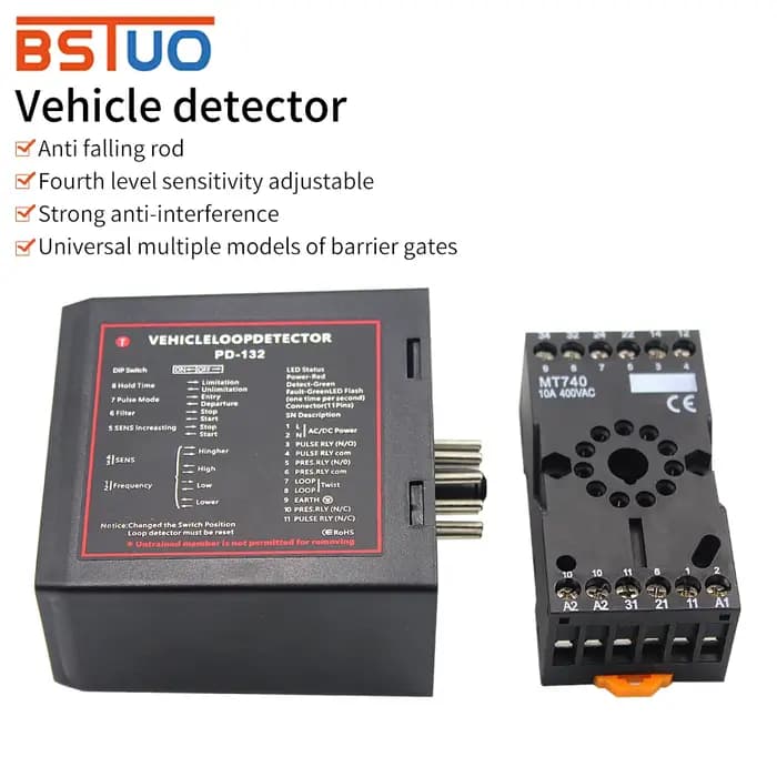 Détecteur de boucle de véhicule inductif de porte automatique PD132 pour le système d'accès de porte