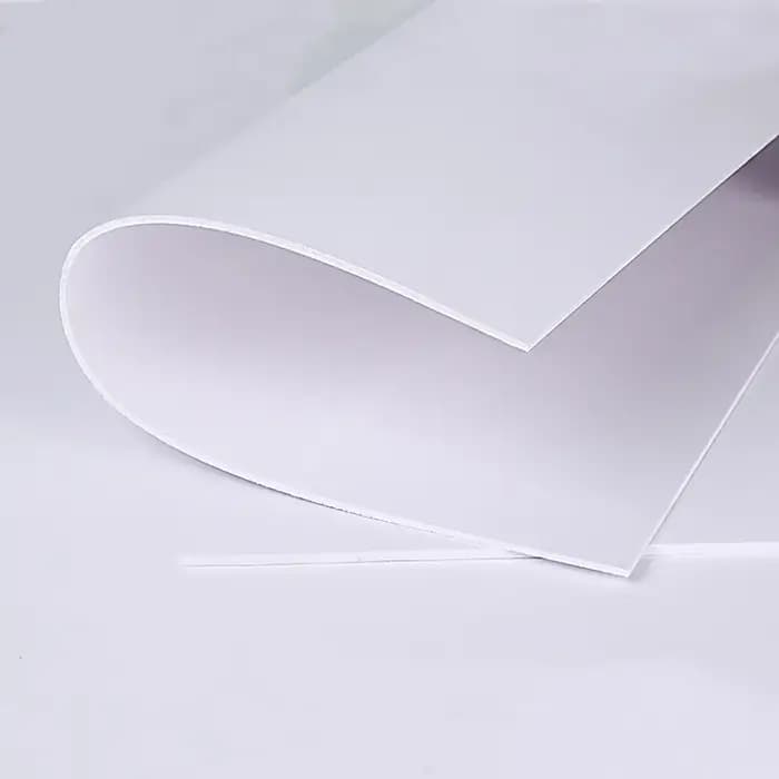 Panneau de mousse PVC blanc/noir