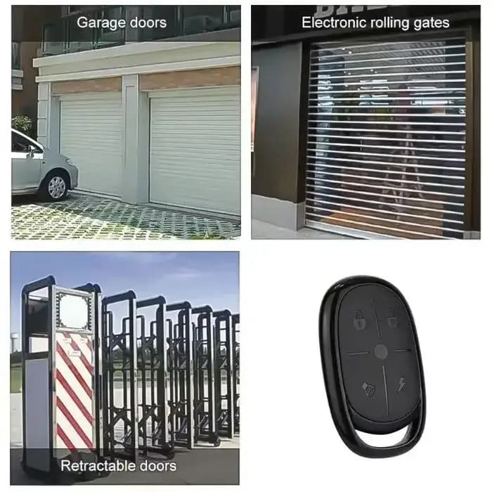 433MHz quatre clés copie télécommande batterie voie porte électrique Garage contrôle d'accès clé auto-copie
