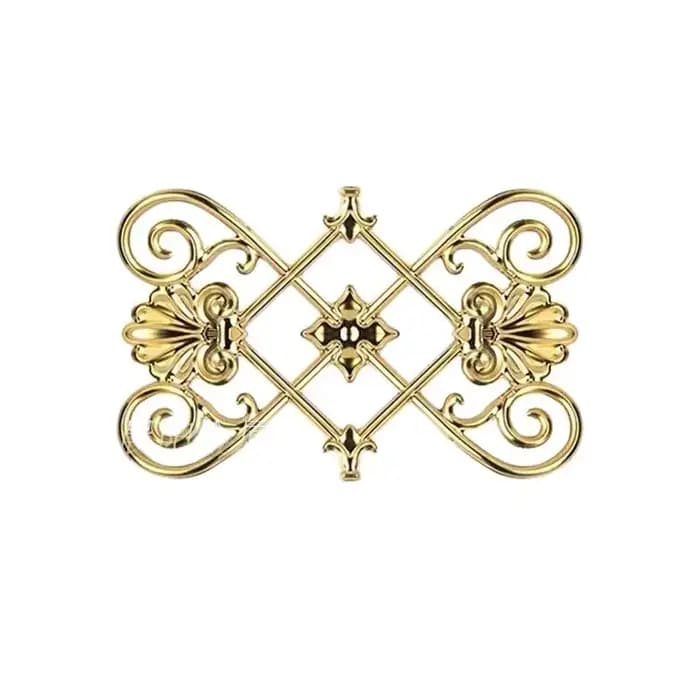 Porte de fleurs décorative épaissie double face en acier inoxydable