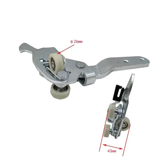 Roue de guidage inférieure pour porte coulissante droite