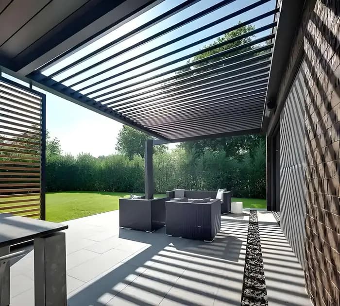 Pergola en aluminium de luxe moderne