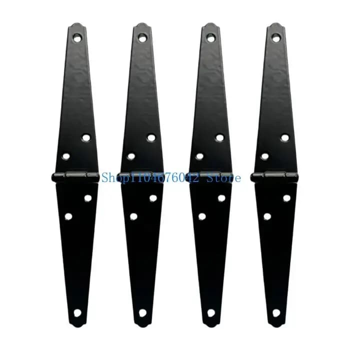 Charnières robustes noires pour portes de hangar