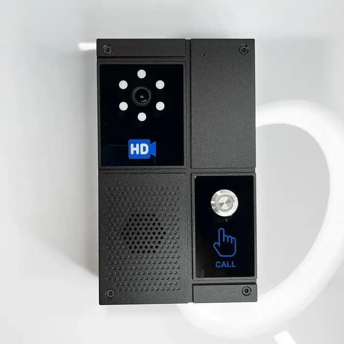 Interphone vidéo SIP HD avec boîtier métallique anti-choc