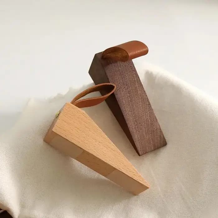 1 pièce Butée de porte en bois massif