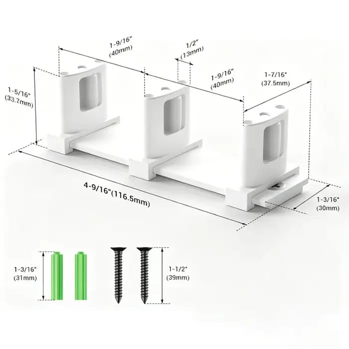 Guide de sol pour porte coulissante de placard
