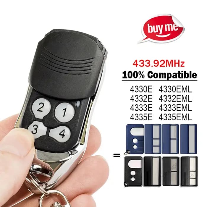 Télécommande pour ouvre-porte de garage et portail électrique LiftMaster CHAMBERLAIN 4330E 4333E 433