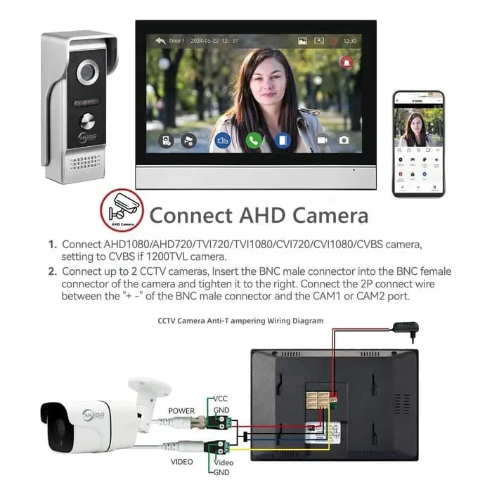 Interphone vidéo intelligent ANJIELO