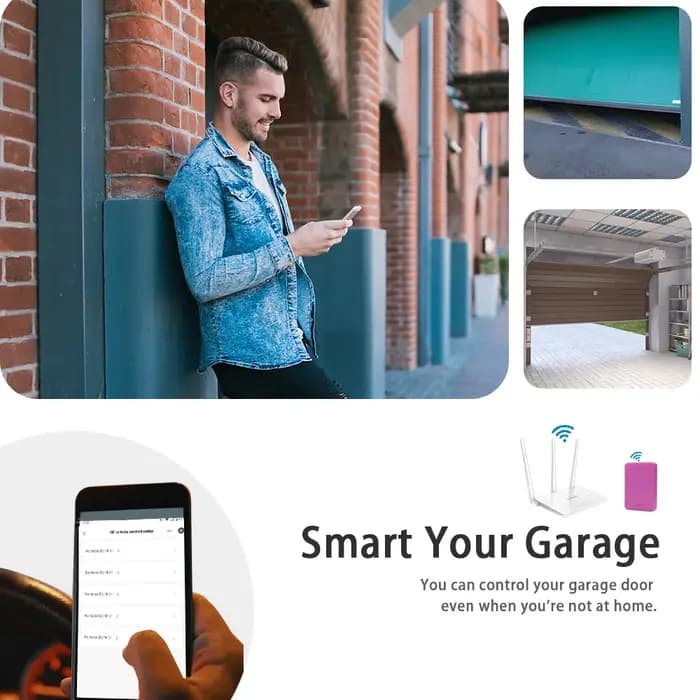 Mhouse GTX4 TX3 TX4 Tuya Smart APP Porte-clés de portail intelligent 433.92mhz Émetteur RF+WIFI Contrôleur 2-en-1