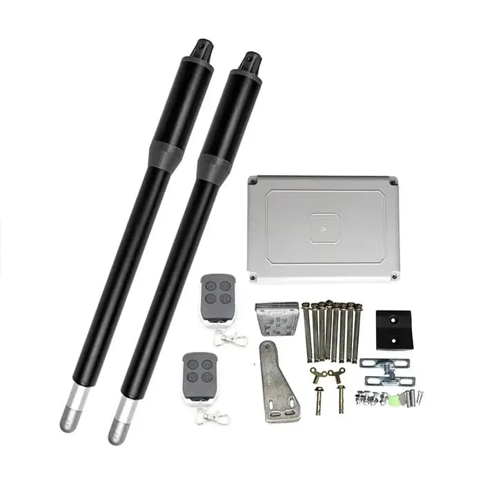 Ouvre-moteur de porte battante solaire à Double feuille